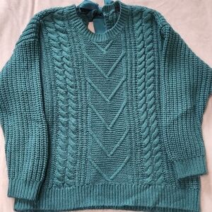 Torrid Green Cable Knit Women's Sweater